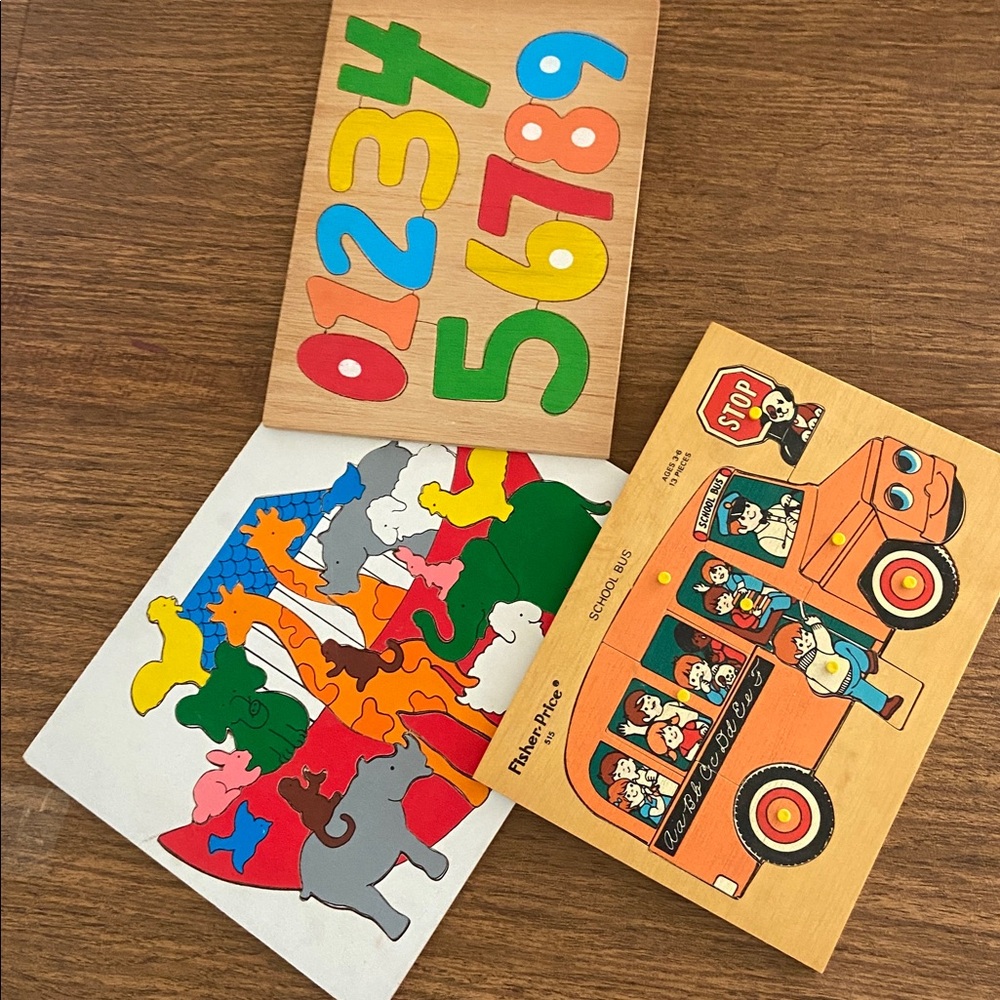 Vintage Wooden Puzzles (3)